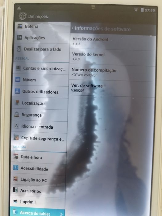 Tablet LG  7 polegadas
