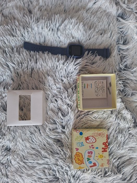 Дитячий смарт годинник з кабелем Micro-USB TD-02 GPS Сині