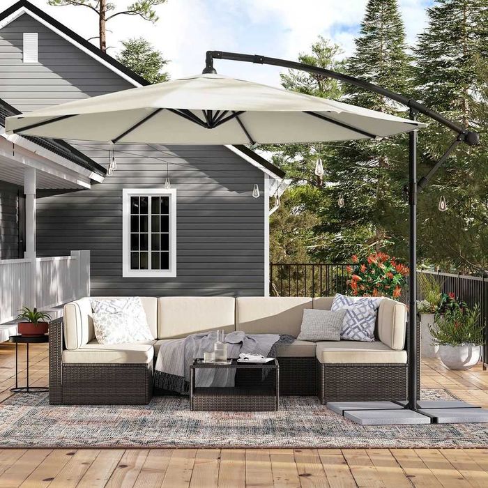 Parasol ogrodowy / składany / śr.300cm / ochrona UV / SONGMICS / W1135!
