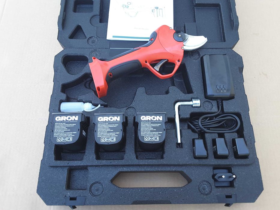 Tesoura elétrica GRON PES-32 G sem fio com de corte de 32 mm