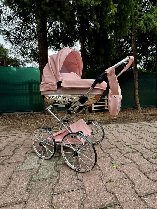 Wozek lalkowy Classic Glitter Premium dla lalek