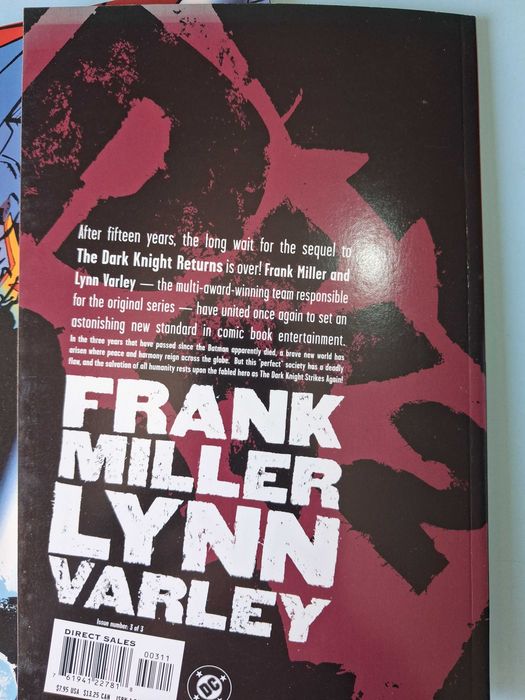 DK2 : THE DARK KNIGHT STRIKES AGAIN # 1-3 Completo Frank Miller & Lynn Varley