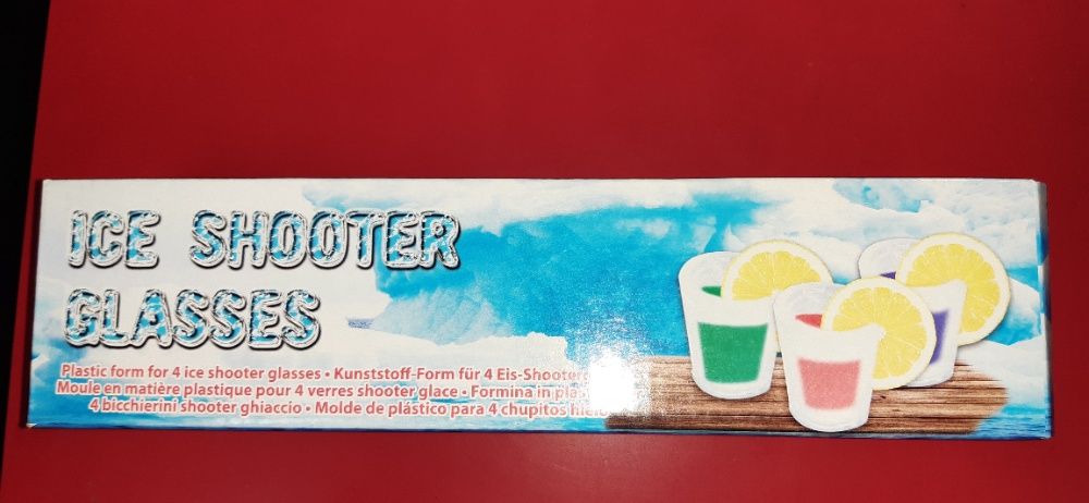 Moldes de copos de gelo para shots (2 packs = 8 moldes)