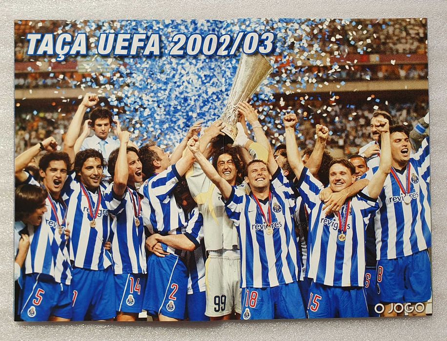 Antiga Revista ~ " FCP - SANGUE AZUL na EUROPA " ~ Com 8 Posters (Taça UEFA, Taça Portugal, Superliga, e Supertaça 2002-03) ~ RARA