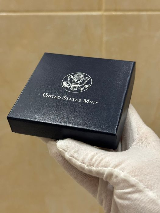 Долар 2007р. США. Джеймстаун. СРІБЛО. Набір. Сертифікат