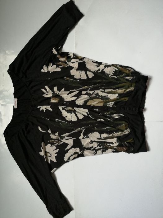 ORSAY bluzka czarna w kwiaty rozm. XS/S