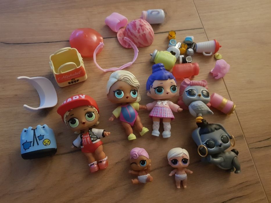 Laleczki LOL SURPRISE 3 x LOL, 2 x LIL Sisters, 2 x Pets