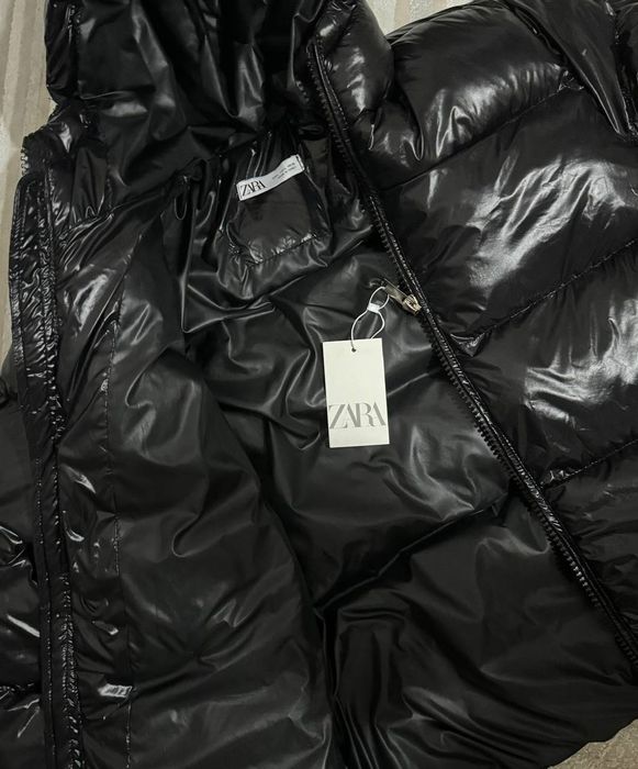 Чоловічий пуховик куртка Zara Puffer Black Analog Moncler зара