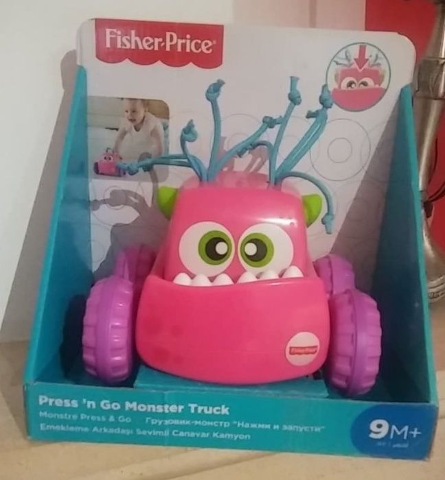Carro Monstrinho rosa - Fisher-Price - Novo