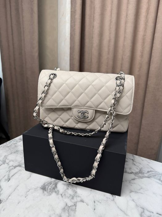 Chanel Classic 23 Flap / жіноча шкіряна сумочка / сумочка Шанель