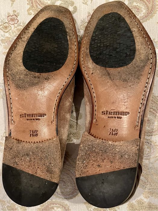 Мужские Итальянские замшевые туфли