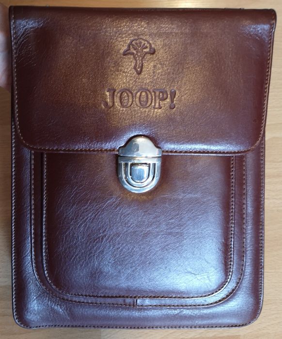 Brązowa torba torebka skórzana Joop! - 29 x 23 cm