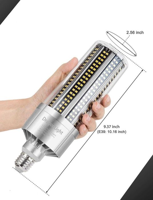 ŻARÓWKA LED DragonLight 120W 5000K 14400 lm E26/E39 ZIMNA BIEL