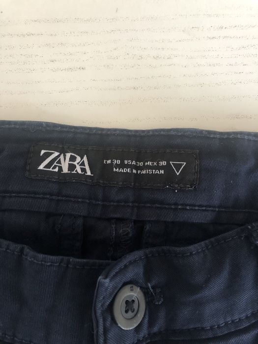 Calças Chino azuis escuras Zara Tam. 38