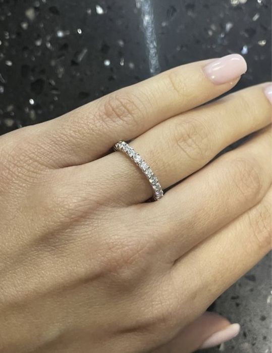 Дорожка полностью в муассанитах 2мм каждый камень серебро 925