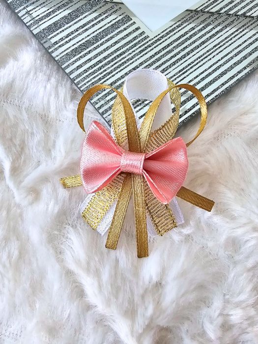 Przypinki dla gości weselnych + rose gold stare złoto