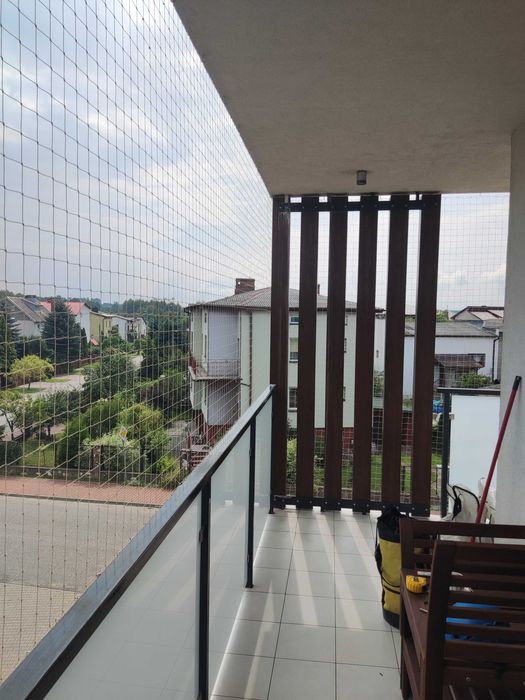 Siatka na ptaki na balkon dla kota, gołębie, Sprzątanie balkonu kolce