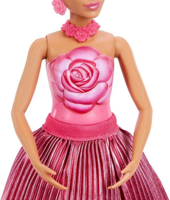 Барби Красная роза Barbie Petal Pop Rose Dress JMF59 Барбі Червона троянда