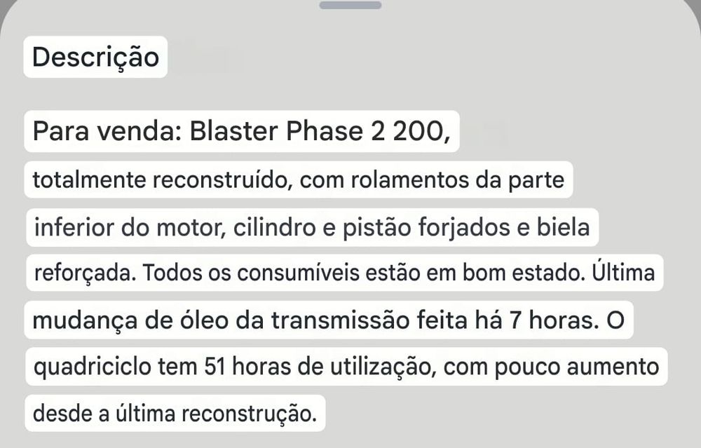 Moto 4 impecável
