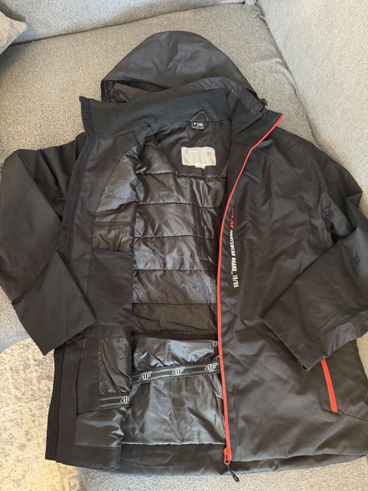 Kurtka narciarska membrana 5 000 męska czarna