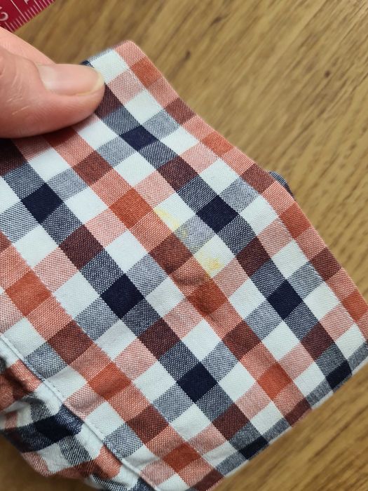 Koszula w kratę męska RESPECT PAWO 40 slim fit