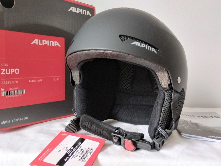 Kask narciarski dziecięcy Alpina Zupo Black Matt S 51-55cm
