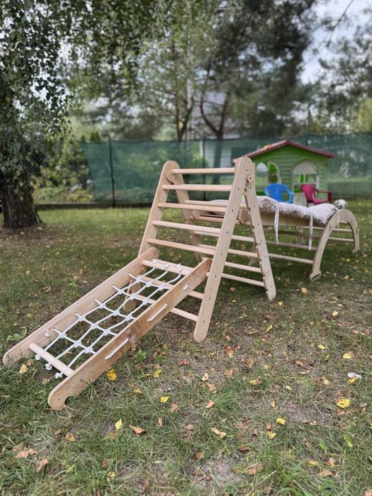 5 w1 Zestaw Wspinaczkowy Montessori dla Dzieci plac zabawa drewniane