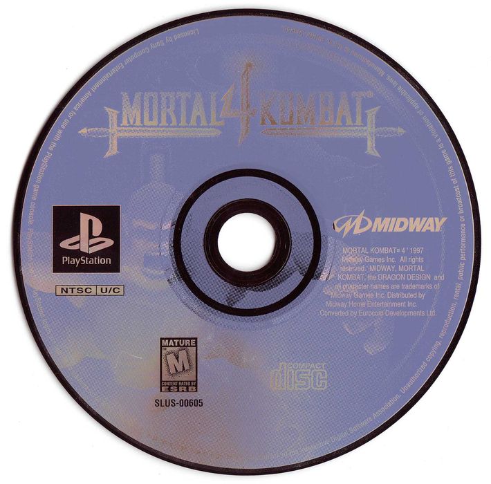 Mortal Kombat 4 PSX NTSC U/C ANGIELSKA Stan kolekcjonerski