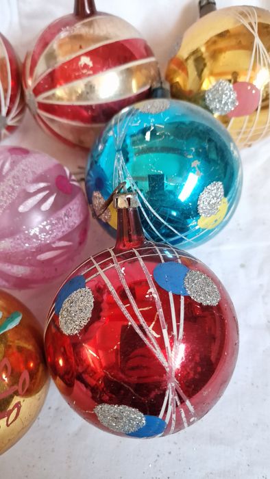 Bombki, duże, malowane