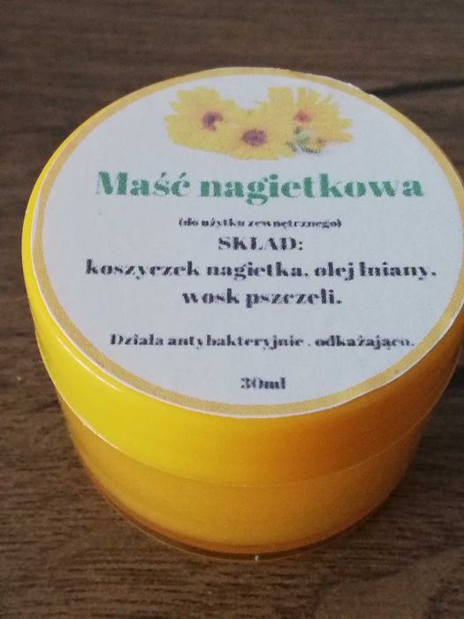 Maść nagietkowa 100 % naturalna 2 sztuki po 30 ml