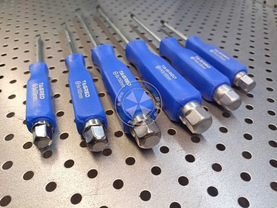 Zestaw wkrętaków do pobijania 6-el wkrętaki do pobijania podbijania