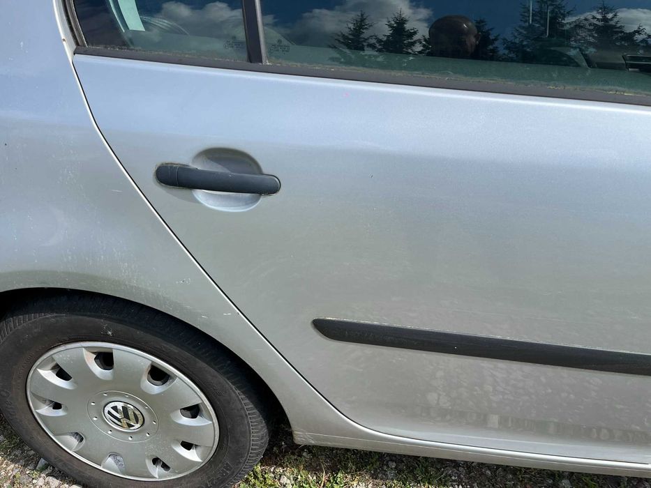 drzwi tył tylne tylnie prawe vw golf v 5 1k0 2003 -2009 hatchback 5 drzwi la7w srebrne