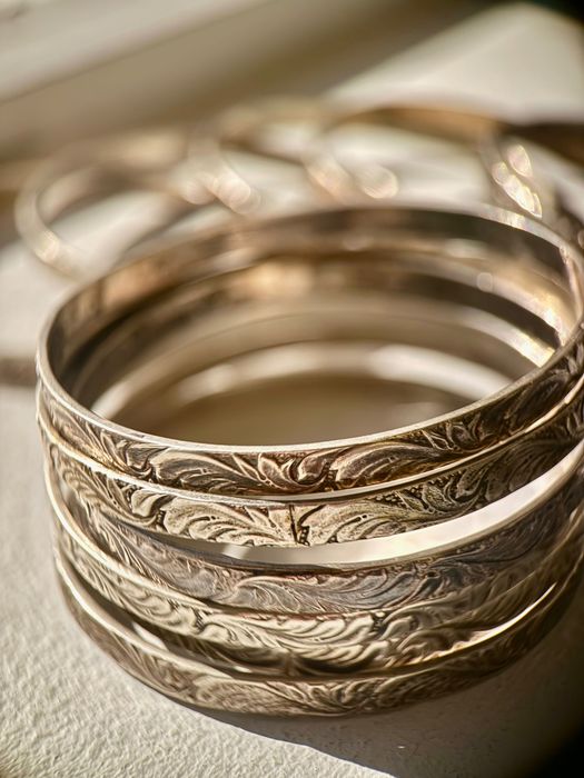 Bransoletki | Warmet | Bangle | Srebro pr 3 | Stan bardzo dobry | Biżuteria PRL | Vintage