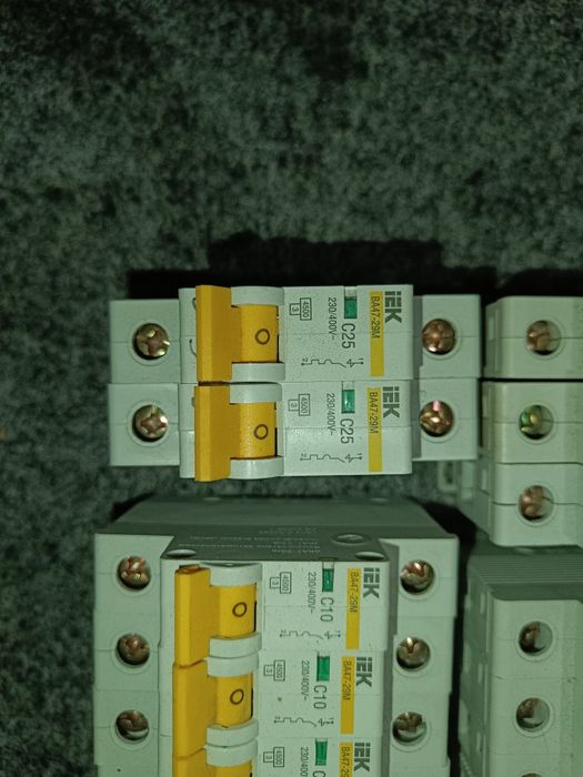 УЗО IEK ВД1-63 25А 30мА, ВА47-29М, ВА47-29 3P.