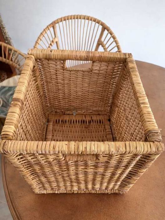 Cestos grandes em vime/natural