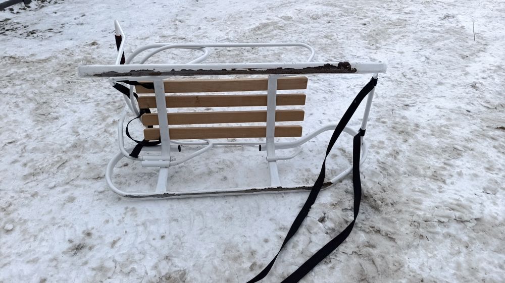 Дитячі сани з ручкою санки