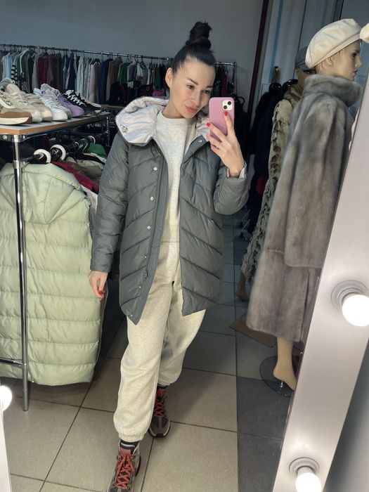 Розпродаж ! Демісезона  курточка подовжена колір полинь розмір XS-S