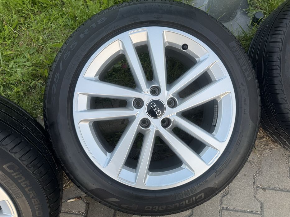 Koła Oryginalne Audi 18" 5x112 ET39 Opony Pirelli 225/55R18 Stan bardzo dobry 2024
