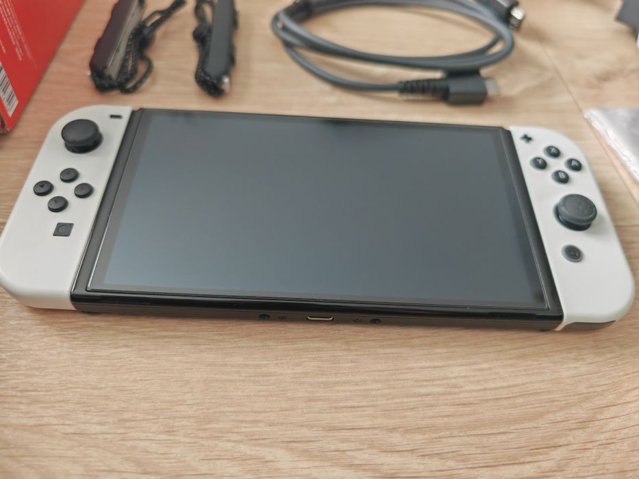 Nintendo switch oled duży zestaw