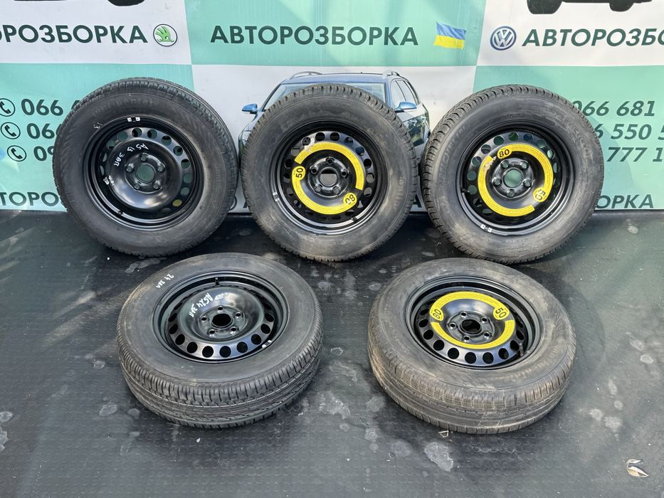 запаска колесо 195/65 р15 фольксваген пассат б6 шкода а5 гольф кадді