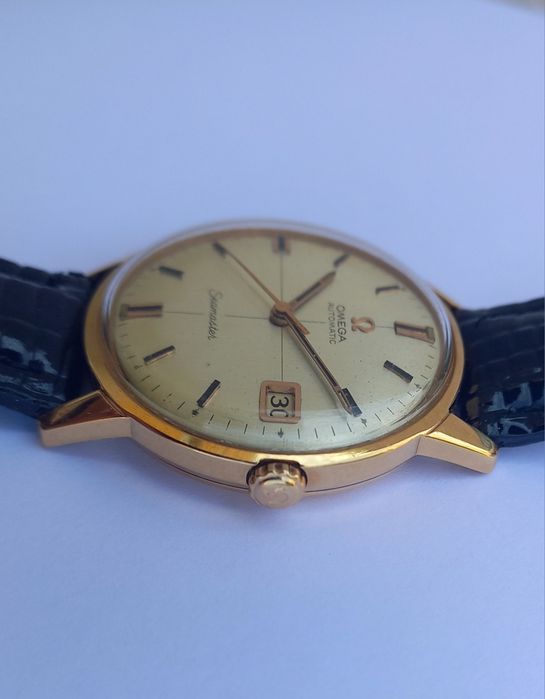 Relógio Omega Seamaster Automatico. 18 kilates ouro maciço.