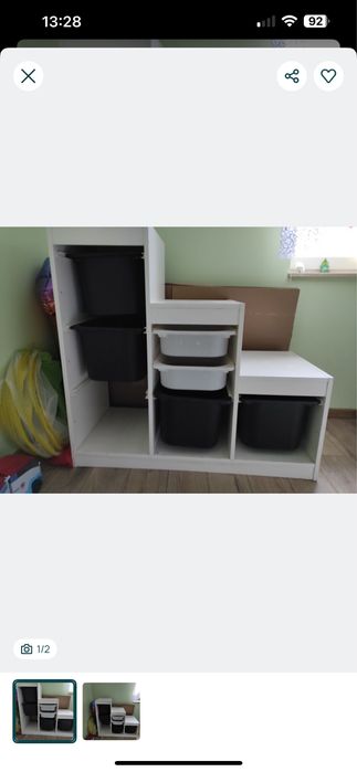 Regal ikea trofast bialy