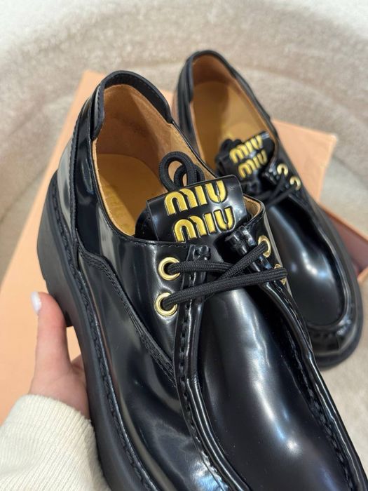 Лофери Miu Miu в коробці натуральна шкіра