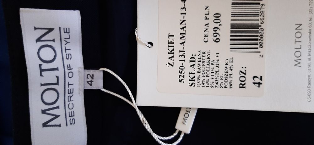 Nowy żakiet Molton 42