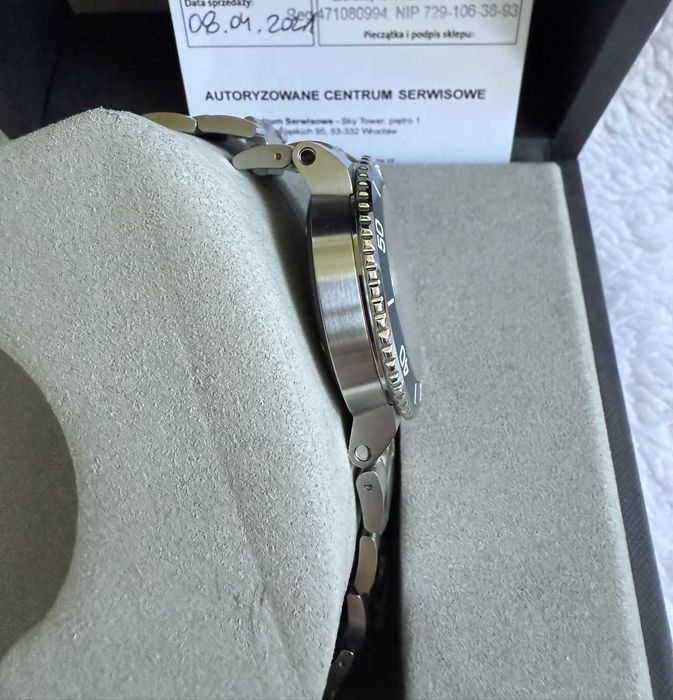 Oris Aqius Date Calibre 400 - jak nowy, druga wersja mechanizmu 400