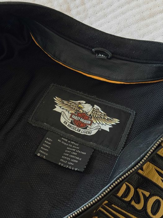 Kurtka skórzana Harley Davidson Tribal Chaos Riding XL Oryginalna Stan Idealny