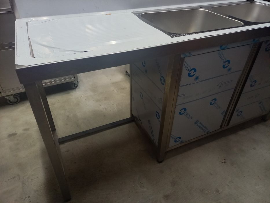 Bancada inox cozinha por medida em inox