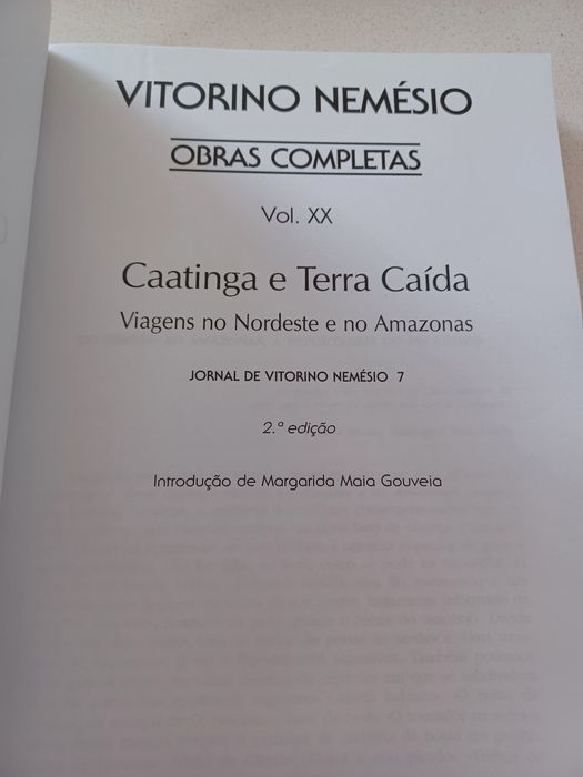 Livro Caatinga e Terra Caida- Vitorino Nemésio