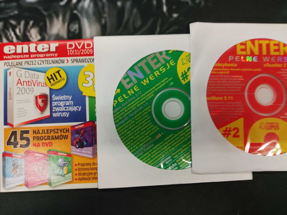 3 cd z gazety komputerowej enter 12/1998;3/1999; 10/2009