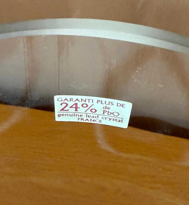 Conjunto de 2 jarras decorativas da marca Cristal d'Arques
